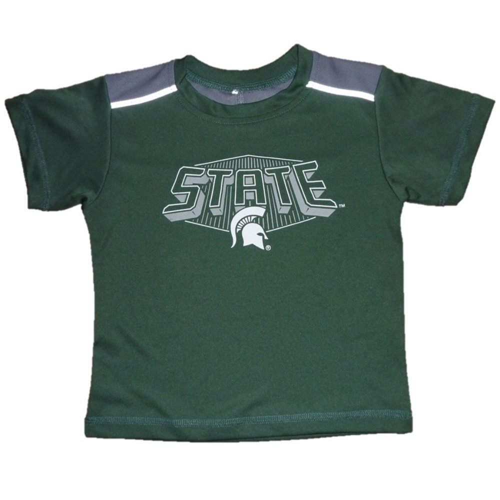 NWT Toddler Boys Girls Pro Edge MICHIGAN STATE Spartans Poly T-shirt Size 2T